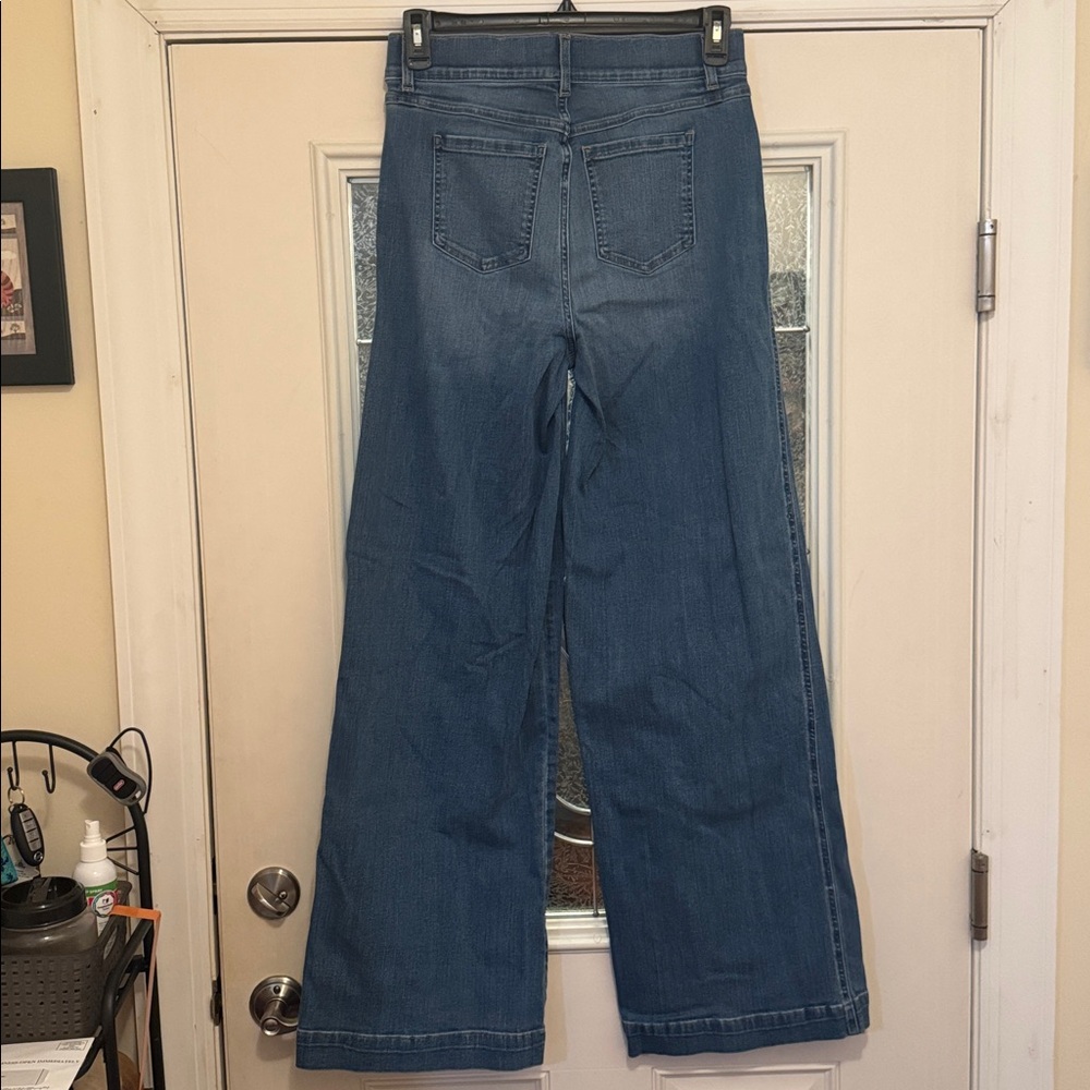 SPANX Seamed Front Pull On Wide Leg Jeans - Tall Inseam - Picture 7 of 7